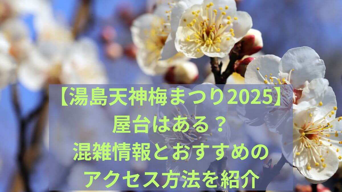 湯島天神　梅まつり　混雑