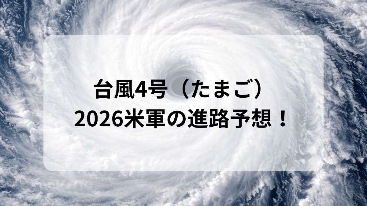 台風4号 米軍予想