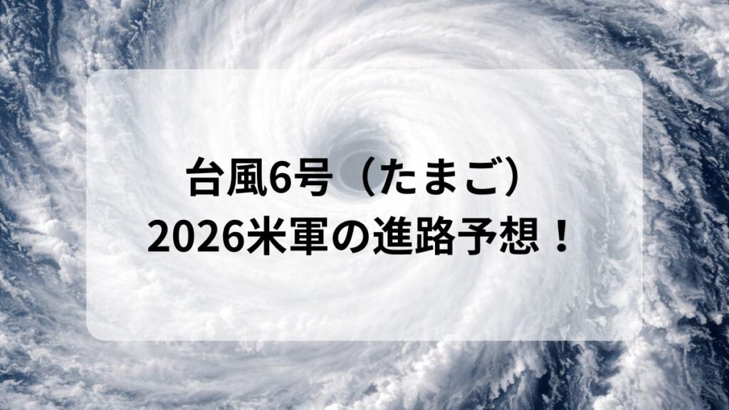 台風6号　米軍　予想