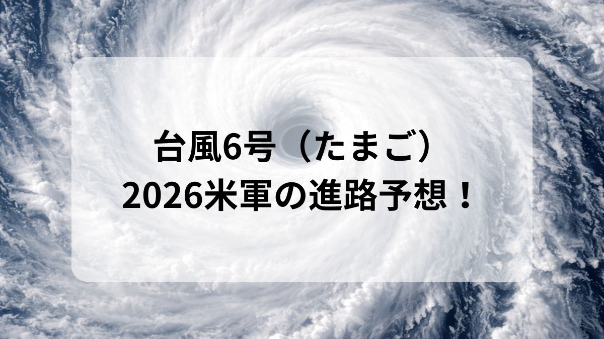 台風6号　米軍　予想